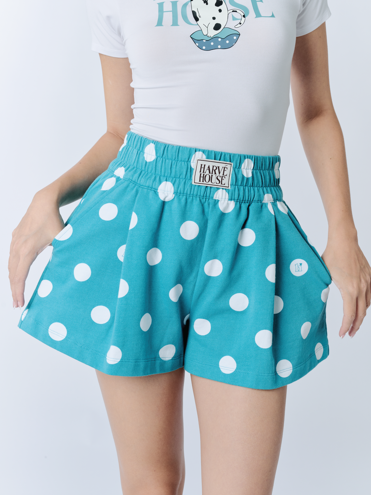 Boxer Shorts Polkadot Aqua