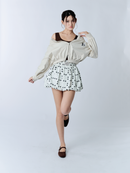 balloon short skirt Polkadot