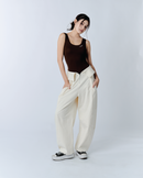 Slim Fit Tank Top Brown