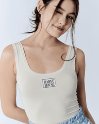 Slim Fit Tank Top Ivory