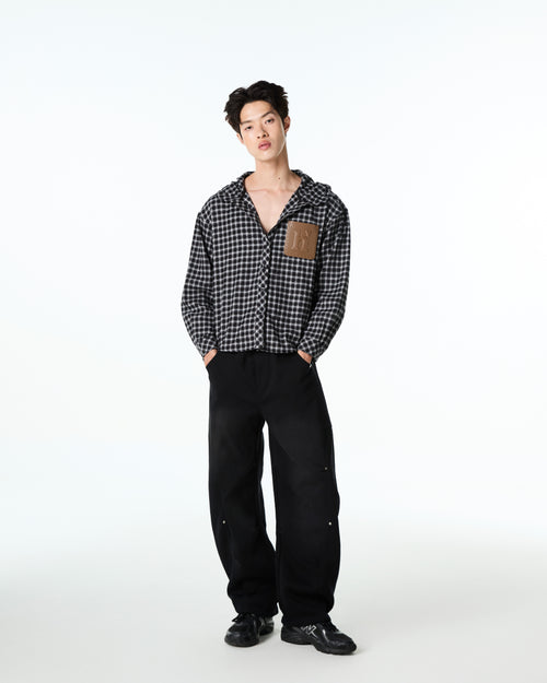 Flannel Hoodie Shirt