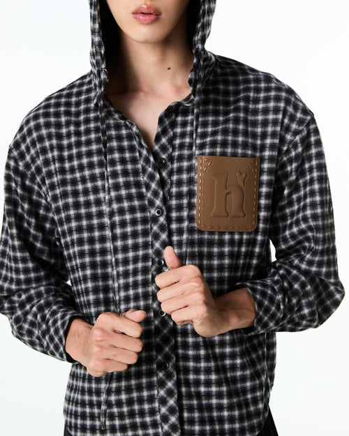 Flannel Hoodie Shirt