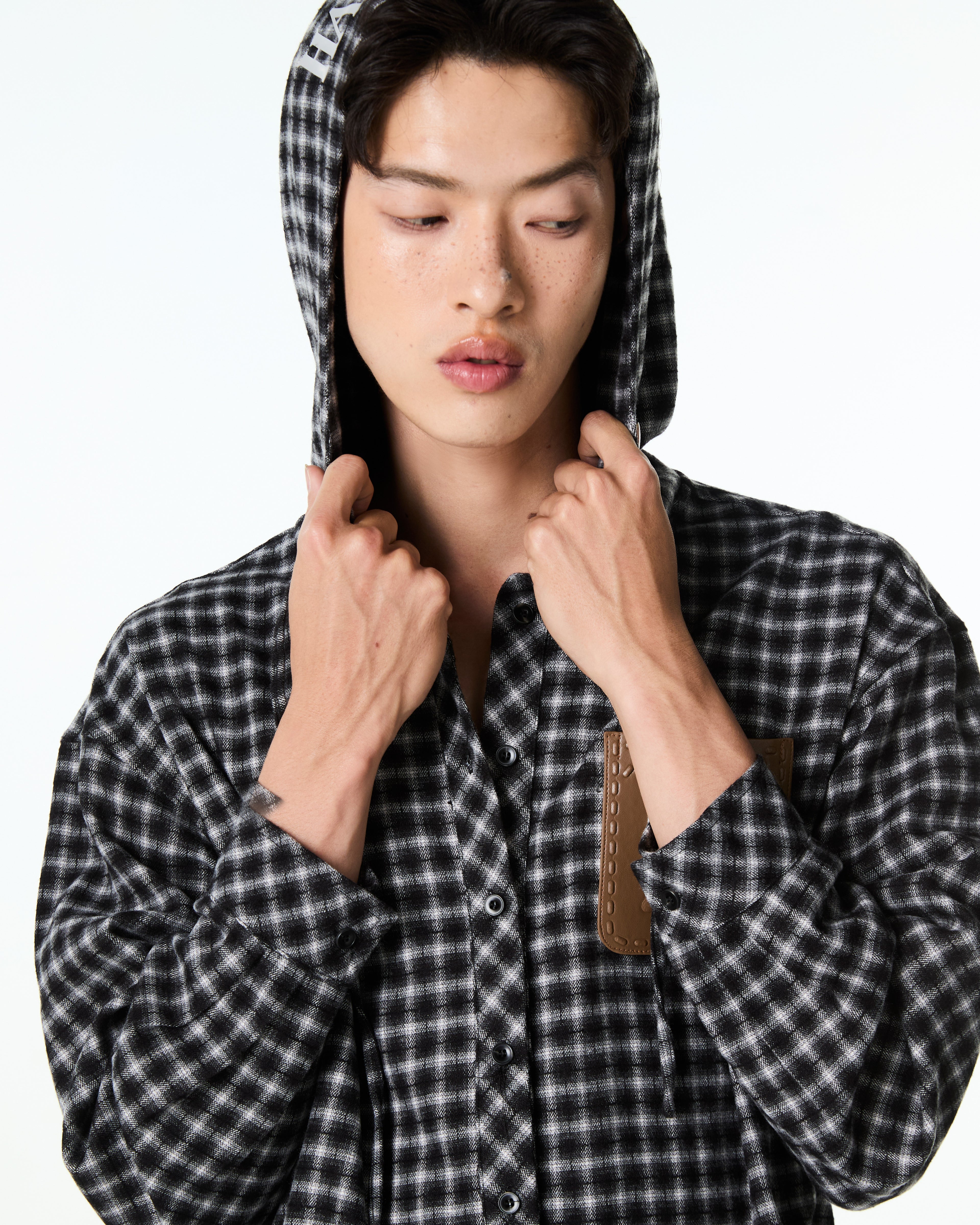 Flannel Hoodie Shirt