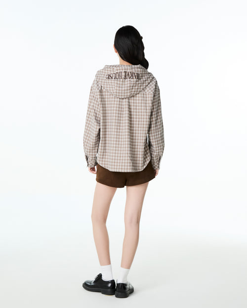 Flannel Hoodie Shirt