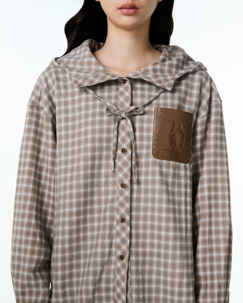 Flannel Hoodie Shirt